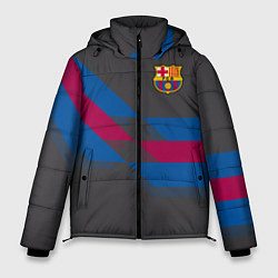 Куртка зимняя мужская Barcelona FC: Dark style, цвет: 3D-черный