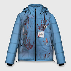 Куртка зимняя мужская Костюм врача кровь, цвет: 3D-черный