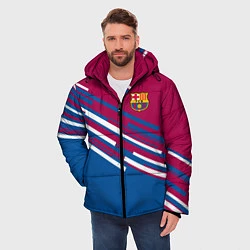 Куртка зимняя мужская Barcelona FC: Sport Line 2018, цвет: 3D-черный — фото 2