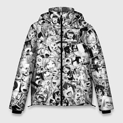 Мужская зимняя куртка Ahegao: Black & White