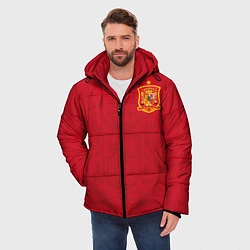 Куртка зимняя мужская Сборная Испании, цвет: 3D-черный — фото 2