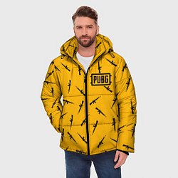 Куртка зимняя мужская PUBG: Yellow Weapon, цвет: 3D-черный — фото 2