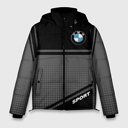 Куртка зимняя мужская BMW SPORT БМВ СПОРТ, цвет: 3D-светло-серый
