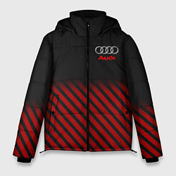 Куртка зимняя мужская Audi: Red Lines, цвет: 3D-черный