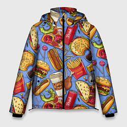 Куртка зимняя мужская Fastfood Life, цвет: 3D-черный