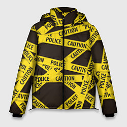 Куртка зимняя мужская Police Caution, цвет: 3D-красный