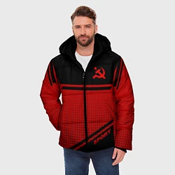 Куртка зимняя мужская USSR: Black Sport, цвет: 3D-светло-серый — фото 2