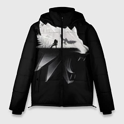 Куртка зимняя мужская Волк Ведьмака, цвет: 3D-черный