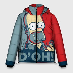 Куртка зимняя мужская Homer Simpson DOH!, цвет: 3D-черный