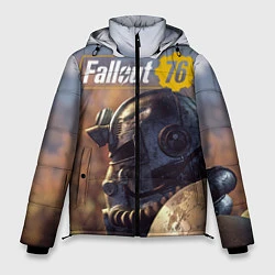 Куртка зимняя мужская Fallout 76, цвет: 3D-черный