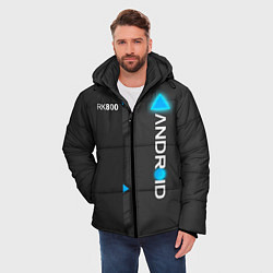 Куртка зимняя мужская RK800 Android, цвет: 3D-черный — фото 2
