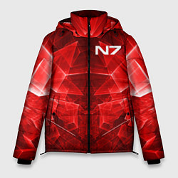 Куртка зимняя мужская Mass Effect: Red Armor N7, цвет: 3D-светло-серый