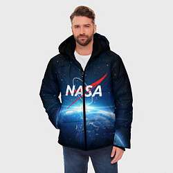 Куртка зимняя мужская NASA: Sunrise Earth, цвет: 3D-светло-серый — фото 2