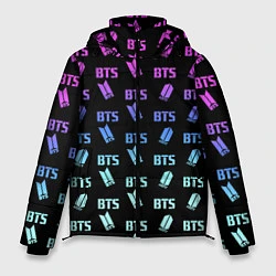 Мужская зимняя куртка BTS: Neon Gradient
