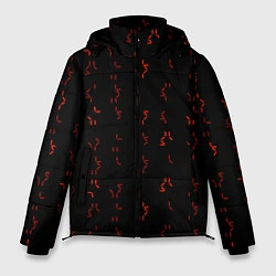 Куртка зимняя мужская Алфавит хищника, цвет: 3D-черный