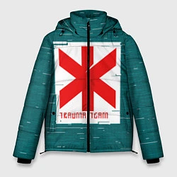 Куртка зимняя мужская Cyberpunk: Trauma Team, цвет: 3D-светло-серый