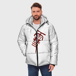 Куртка зимняя мужская Бездомный Бог, цвет: 3D-красный — фото 2