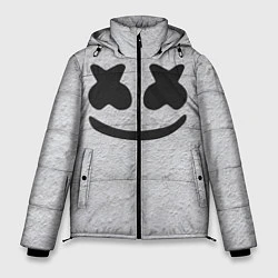 Куртка зимняя мужская Marshmello: Grey Face, цвет: 3D-черный