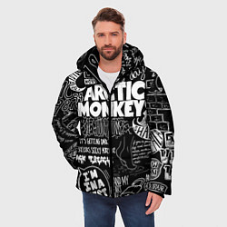 Куртка зимняя мужская Arctic Monkeys: I'm in a Vest, цвет: 3D-красный — фото 2
