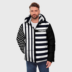 Куртка зимняя мужская The Prodigy style, цвет: 3D-черный — фото 2