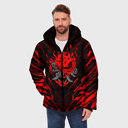 Куртка зимняя мужская CYBERPUNK 2077, цвет: 3D-черный — фото 2