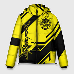 Куртка зимняя мужская Cyberpunk 2077: Yellow Samurai, цвет: 3D-черный