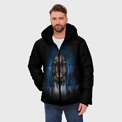 Куртка зимняя мужская Слёзы Билли Айлиш, цвет: 3D-черный — фото 2