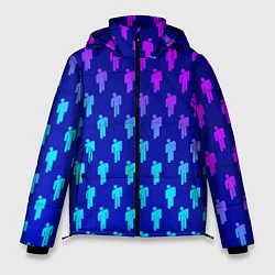 Мужская зимняя куртка Billie Eilish: Violet Pattern