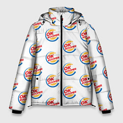 Куртка зимняя мужская OK boomer logo, цвет: 3D-черный