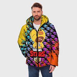 Куртка зимняя мужская BRAWL STARS SALLY LEON, цвет: 3D-черный — фото 2