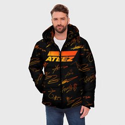 Куртка зимняя мужская ATEEZ АВТОГРАФЫ, цвет: 3D-красный — фото 2