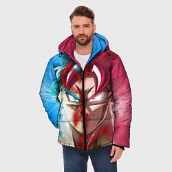 Куртка зимняя мужская Dragon Ball, цвет: 3D-красный — фото 2