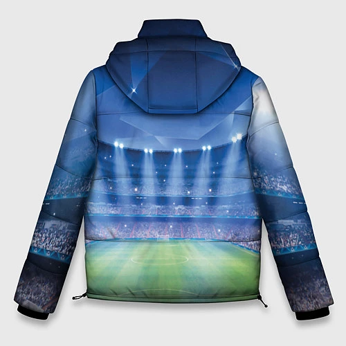 Мужская зимняя куртка FC Barcelona / 3D-Светло-серый – фото 2