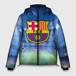 Куртка зимняя мужская FC Barcelona, цвет: 3D-красный