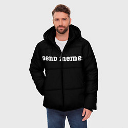 Куртка зимняя мужская Send Memes, цвет: 3D-черный — фото 2