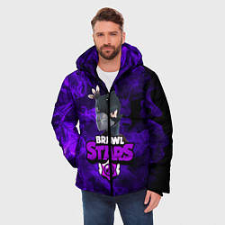 Куртка зимняя мужская BRAWL STARS CROW, цвет: 3D-черный — фото 2