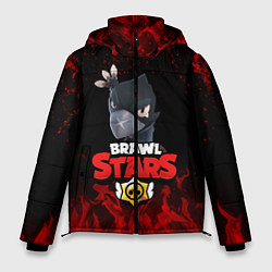 Куртка зимняя мужская BRAWL STARS CROW, цвет: 3D-черный
