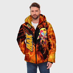 Куртка зимняя мужская Brawl Stars Мах, цвет: 3D-черный — фото 2