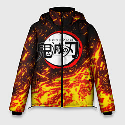 Куртка зимняя мужская KIMETSU NO YAIBA, цвет: 3D-светло-серый