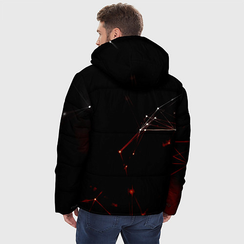 Мужская зимняя куртка Slipknot / 3D-Красный – фото 4