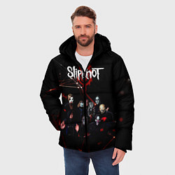 Куртка зимняя мужская Slipknot, цвет: 3D-красный — фото 2