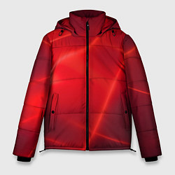 Куртка зимняя мужская Плавные Линии, цвет: 3D-черный