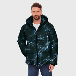 Куртка зимняя мужская Нейросети, цвет: 3D-черный — фото 2
