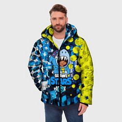 Куртка зимняя мужская BRAWL STARS ЛЕОН ШАРК, цвет: 3D-черный — фото 2
