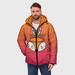 Куртка зимняя мужская Лиса Индеец, цвет: 3D-черный — фото 2