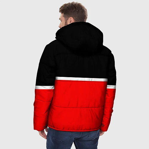 Мужская зимняя куртка AUDI SPORT / 3D-Красный – фото 4
