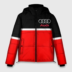 Куртка зимняя мужская AUDI SPORT, цвет: 3D-красный