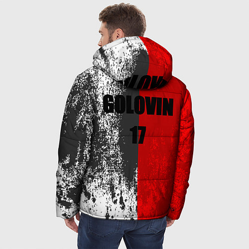 Мужская зимняя куртка Головин / 3D-Красный – фото 4