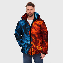 Куртка зимняя мужская Огонь и вода, цвет: 3D-светло-серый — фото 2