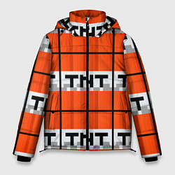 Куртка зимняя мужская Minecraft-Динамит, цвет: 3D-черный